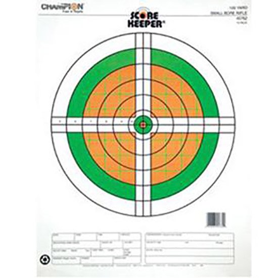 CHAMP TARGET 100YD RIFLE SMALLBORE FLOURESCENT - Hunting Accessories